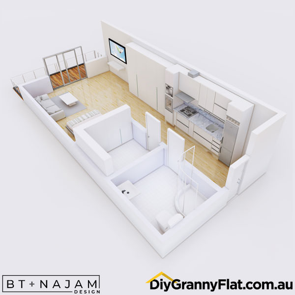 studio granny flat design